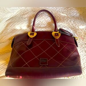 Dooney & Bourke Burgundy Quilted Crossbody Bag